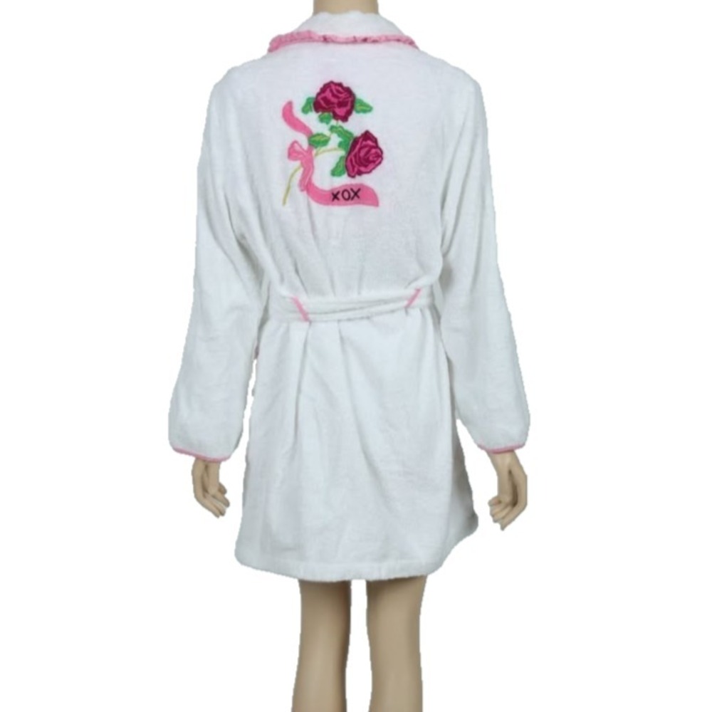 Betsy Johnson Womens Robe Size Medium Terry Clothe Vintage EUC